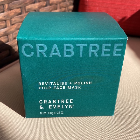 CRABTREE & EVELYN Revitalize + Polish Pulp Face Mask 3.5 OZ New In Box - Picture 2 of 4